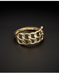 Italian Gold - 14k Double Row Curb Ring - Lyst