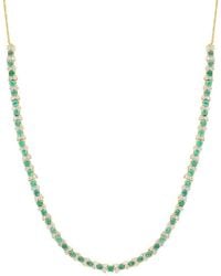 Effy Fine Jewelry - 4.27 Ct. Tw. Diamond & Emerald Necklace - Lyst
