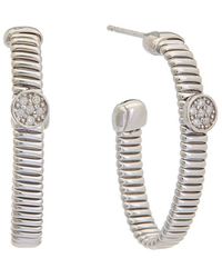 Meshmerise - 18K Over 0.12 Ct. Tw. Diamond Earrings - Lyst
