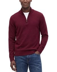 Forte - Cashmere 100% Cashmere Mock Neck 1/4-Zip 100% Cashmere Sweater - Lyst