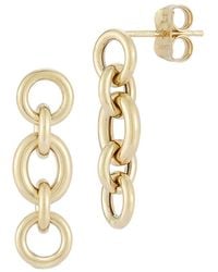 Ember Fine Jewelry - 14k Dainty Link Drop Earrings - Lyst