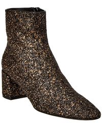 Saint Laurent Glitter Boots - Metallic