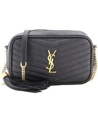 Saint Laurent - Matelasse Chevron Leather Lou Camera Bag Mini (Authentic Pre-Loved) - Lyst