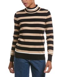 Joseph A - Mock Neck Pullover Sweater - Lyst