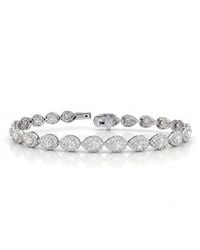 Lab Grown Diamonds - 14K 6.11 Ct. Tw. Lab-Grown Diamond Tennis Bracelet - Lyst