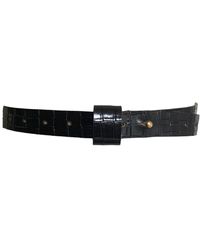 Ada - Iris Croc-Embossed Leather Belt - Lyst
