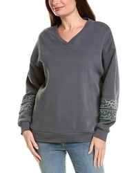 Vintage Havana - Fleece V Neck Top - Lyst