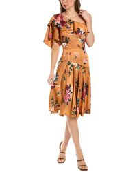 THEIA - Elora Printed Cocktail Dress - Lyst