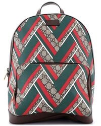 Gucci - Printed Gg Coated Canvas Zip Pocket Backpack Medium (Authentic Pre-Loved) - Lyst