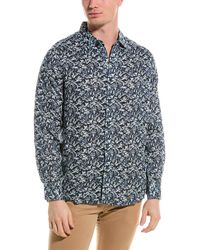 RAFFI - Tropical Floral Printed Linen Shirt - Lyst