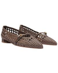 FARM Rio - Woven Leather Ballerina Flat - Lyst