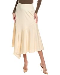 Lafayette 148 New York - Asymmetric Silk-blend Skirt - Lyst