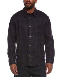 FRAME - Wool Plaid Shirt - Lyst