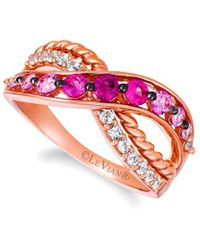 Le Vian - Strawberry Ombré® Sapphir 14k Rose Gold 0.98 Ct. Tw. Ruby Pink Sapphire O Cocktail Ring - Lyst