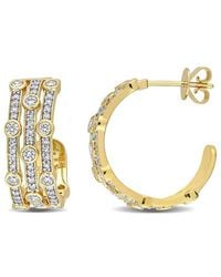 Rina Limor - 14k 1.31 Ct. Tw. Diamond Triple Row Hoops - Lyst