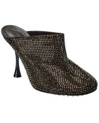 Bottega Veneta - Dot Sparkle Suede Mule - Lyst