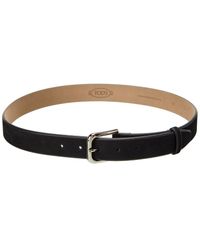 Tod's - New Classic Suede Belt - Lyst