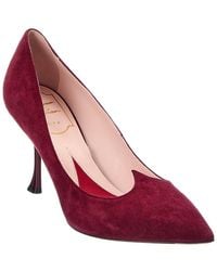 Roger Vivier - 80 Suede Pump - Lyst