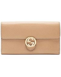 Gucci - Leather Interlocking G Continental Wallet (Authentic Pre-Loved) - Lyst