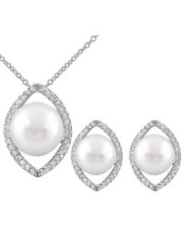Splendid - 10Mm Pearl Cz Set - Lyst
