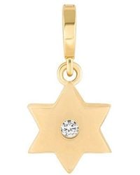 Karma and Luck - Plated Cz Pendant Charm - Lyst