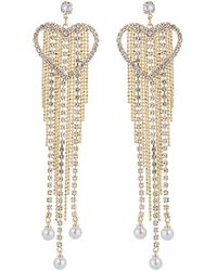 Eye Candy LA - Luxe Collection 18k Plated Cz Dangle Earrings - Lyst