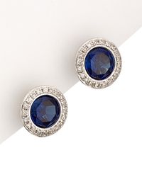 Diana M. Jewels - Fine Jewelry 14k 2.12 Ct. Tw. Diamond & Sapphire Studs - Lyst