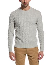 Brooks Brothers - Cable Wool Crewneck Sweater - Lyst