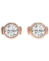 Lab Grown Diamonds - 14K Rose 1.00 Ct. Tw. Lab-Grown Diamond Studs - Lyst