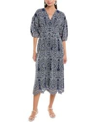 Shoshanna - Orla Lace Midi Dress - Lyst