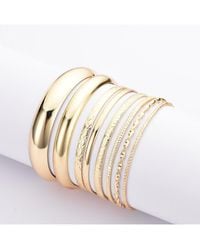 Adornia - Plated 8-Bangle Bracelet Set - Lyst
