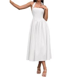 Amanda Royal - Midi Dress - Lyst