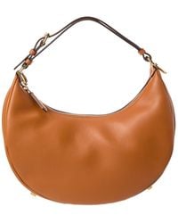 Fendi - Graphy Small Leather Hobo Bag - Lyst
