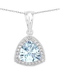 Diana M. Jewels - Fine Jewelry 14k 2.24 Ct. Tw. Diamond & Aquamarine Pendant - Lyst