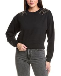 AllSaints - Separo Wing Embellished Sweatshirt - Lyst