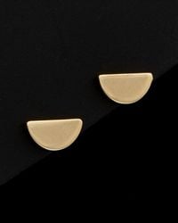Italian Gold - 14k Half Circle Studs - Lyst