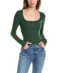 AIDEN - Ribbed Top - Lyst