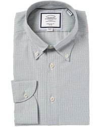Charles Tyrwhitt - Non-iron Button-down Check Extra Slim Fit Shirt - Lyst