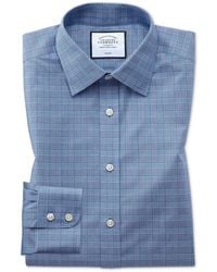 Charles Tyrwhitt - Non-iron Prince Of Wales Extra Slim Fit Shirt - Lyst