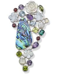 Samuel B. - Multi Gemstone & Pearl Pendant - Lyst