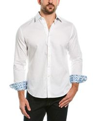 Robert Graham Walden Classic Fit Woven Shirt - White