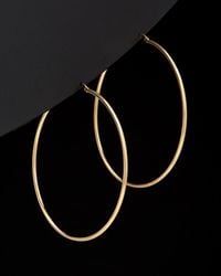Italian Gold - 14k Polished Hoops - Lyst