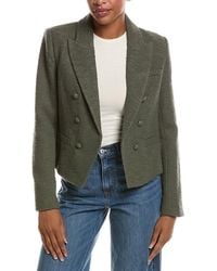 L'Agence - Brooke Crop Blazer - Lyst