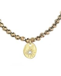 Rachel Reinhardt Jewelry - 14k Over Silver Pyrite Cz Starburst Pendant Necklace - Lyst