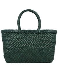 Dragon Diffusion - B Weave Small Leather Top Handle Bag - Lyst