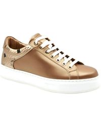 MCM - Leather Sneaker - Lyst