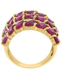 Effy Fine Jewelry - Over 6.75 Ct. Tw. Lab-Grown Diamond & Lab-Grown Lab Ruby Ring - Lyst