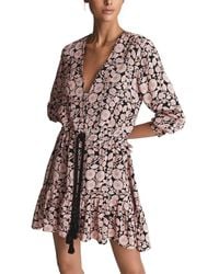 Reiss - January Floral Print Flip Dress - Lyst