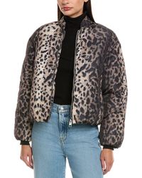 Apparis - Leni Leopard Padded Bomber - Lyst
