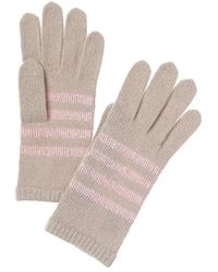 Portolano - Lurex Stripes Cashmere Gloves - Lyst